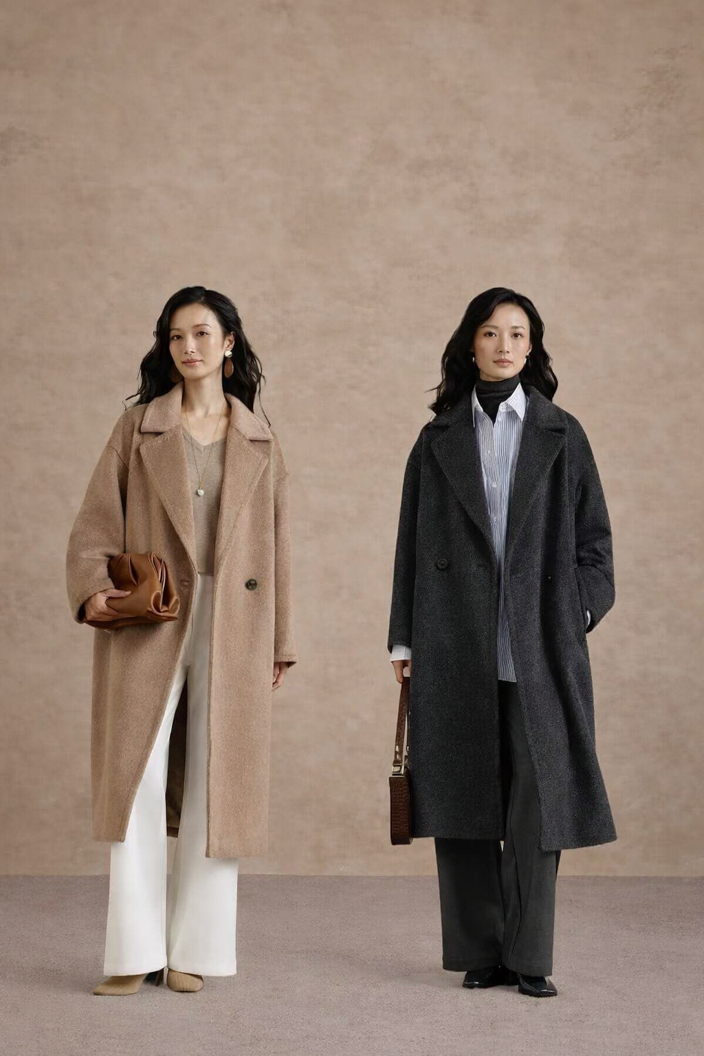Huā Long Cashmere Coat