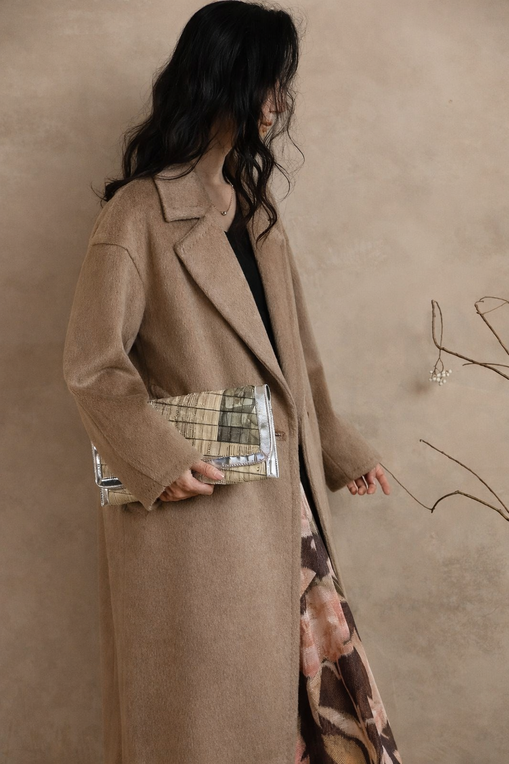 Huā Long Cashmere Coat