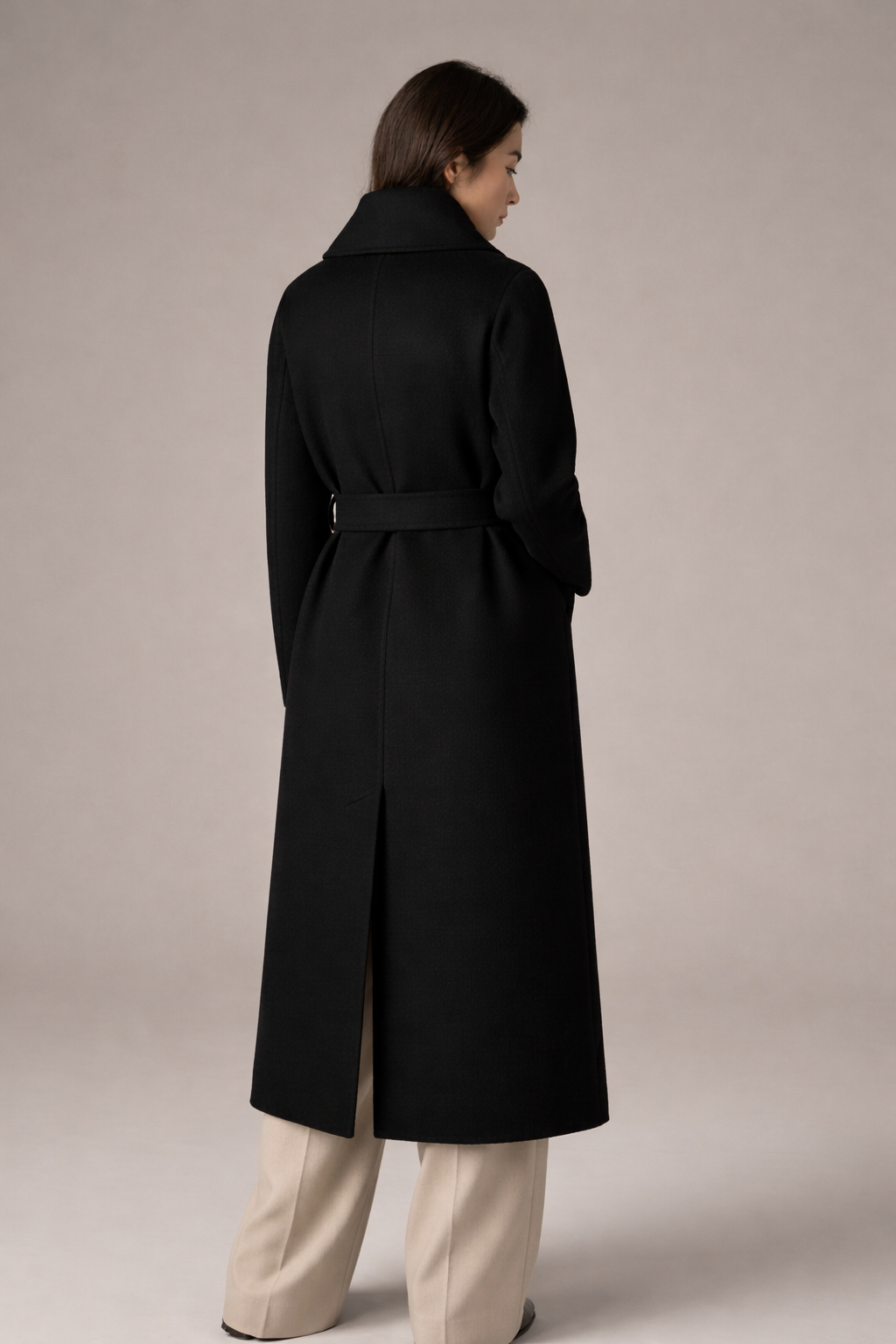 Yūn Long Belted Cashmere Coat